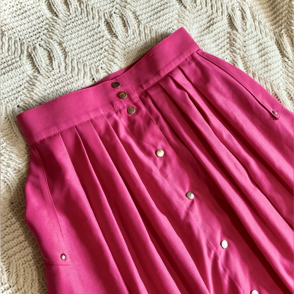 Vintage StMichael A Line Fuchsia Skirt